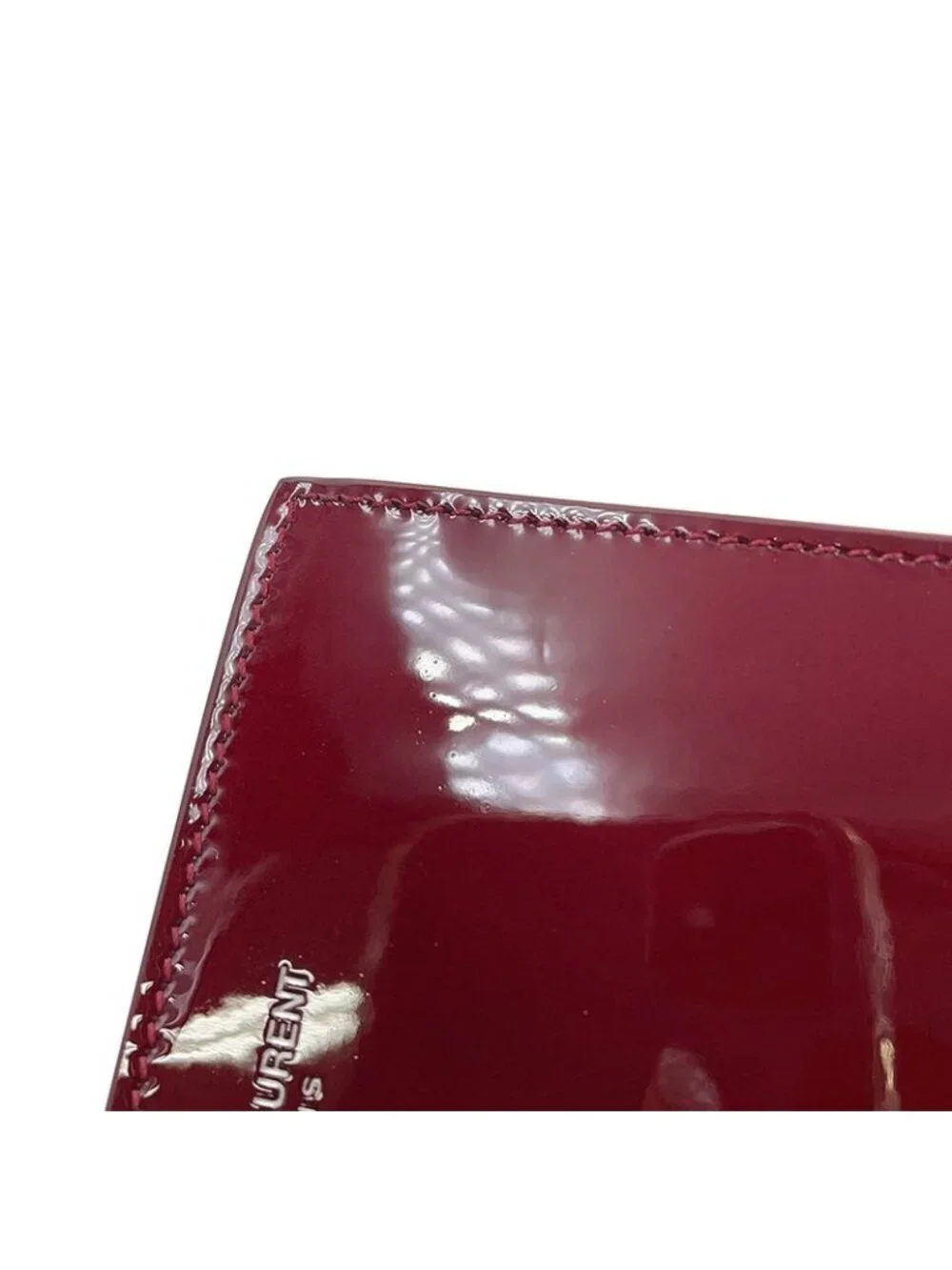 ★SOLD★ Saint Laurent Paris Bifold Wallet East Waist Patent Leather - Picture 6 of 10